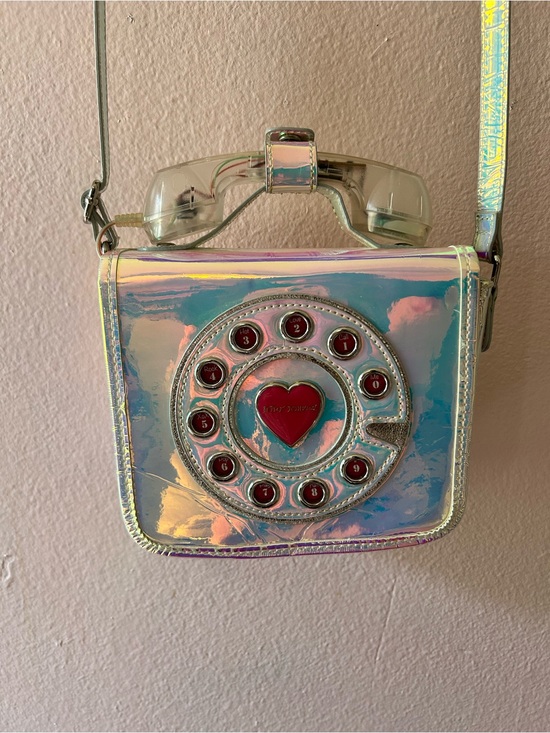Betsey Johnson Handbags - Betsey Johnson Iridescent Rainbow Phone Crossbody